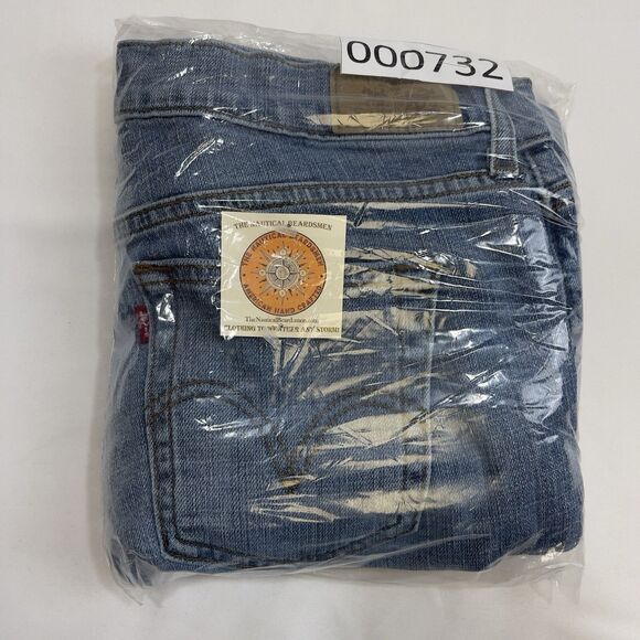 Levis Boot Cut Jeans Womens 10S Blue 515 Distressed American Western Denim Pants - Picture 11 of 11